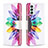 Leather Case Stands Fashionable Pattern Flip Cover Holder B01F for Samsung Galaxy M23 5G Mixed