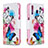 Leather Case Stands Fashionable Pattern Flip Cover Holder B01F for Samsung Galaxy M30 Colorful