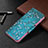 Leather Case Stands Fashionable Pattern Flip Cover Holder B01F for Samsung Galaxy M32 4G