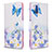 Leather Case Stands Fashionable Pattern Flip Cover Holder B01F for Samsung Galaxy M40S Blue