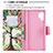 Leather Case Stands Fashionable Pattern Flip Cover Holder B01F for Samsung Galaxy Note 10 Plus 5G