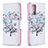 Leather Case Stands Fashionable Pattern Flip Cover Holder B01F for Samsung Galaxy Note 20 5G