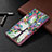 Leather Case Stands Fashionable Pattern Flip Cover Holder B01F for Samsung Galaxy Note 20 Ultra 5G