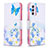 Leather Case Stands Fashionable Pattern Flip Cover Holder B01F for Samsung Galaxy Quantum2 5G