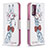 Leather Case Stands Fashionable Pattern Flip Cover Holder B01F for Samsung Galaxy S20 FE (2022) 5G