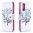 Leather Case Stands Fashionable Pattern Flip Cover Holder B01F for Samsung Galaxy S20 FE 4G White