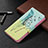 Leather Case Stands Fashionable Pattern Flip Cover Holder B01F for Samsung Galaxy S21 5G