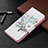 Leather Case Stands Fashionable Pattern Flip Cover Holder B01F for Samsung Galaxy S21 FE 5G