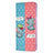 Leather Case Stands Fashionable Pattern Flip Cover Holder B01F for Samsung Galaxy S21 Ultra 5G