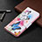 Leather Case Stands Fashionable Pattern Flip Cover Holder B01F for Vivo V21 5G