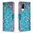 Leather Case Stands Fashionable Pattern Flip Cover Holder B01F for Vivo V21 5G