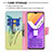 Leather Case Stands Fashionable Pattern Flip Cover Holder B01F for Vivo Y01