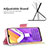 Leather Case Stands Fashionable Pattern Flip Cover Holder B01F for Vivo Y01