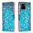 Leather Case Stands Fashionable Pattern Flip Cover Holder B01F for Vivo Y01