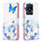 Leather Case Stands Fashionable Pattern Flip Cover Holder B01F for Vivo Y02