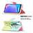 Leather Case Stands Fashionable Pattern Flip Cover Holder B01F for Vivo Y11