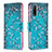 Leather Case Stands Fashionable Pattern Flip Cover Holder B01F for Vivo Y12A