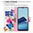 Leather Case Stands Fashionable Pattern Flip Cover Holder B01F for Vivo Y12s