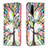 Leather Case Stands Fashionable Pattern Flip Cover Holder B01F for Vivo Y20G