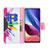 Leather Case Stands Fashionable Pattern Flip Cover Holder B01F for Xiaomi Mi 11i 5G