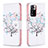 Leather Case Stands Fashionable Pattern Flip Cover Holder B01F for Xiaomi Mi 11i 5G (2022) White