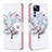 Leather Case Stands Fashionable Pattern Flip Cover Holder B01F for Xiaomi Mi 12T 5G White