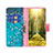 Leather Case Stands Fashionable Pattern Flip Cover Holder B01F for Xiaomi Poco C50