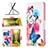 Leather Case Stands Fashionable Pattern Flip Cover Holder B01F for Xiaomi Poco C55