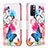 Leather Case Stands Fashionable Pattern Flip Cover Holder B01F for Xiaomi Poco M4 Pro 5G Colorful