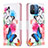 Leather Case Stands Fashionable Pattern Flip Cover Holder B01F for Xiaomi Redmi 11A 4G Colorful