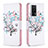 Leather Case Stands Fashionable Pattern Flip Cover Holder B01F for Xiaomi Redmi K60 Pro 5G White