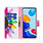 Leather Case Stands Fashionable Pattern Flip Cover Holder B01F for Xiaomi Redmi Note 11 4G (2022)