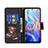 Leather Case Stands Fashionable Pattern Flip Cover Holder B01F for Xiaomi Redmi Note 11 5G