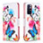 Leather Case Stands Fashionable Pattern Flip Cover Holder B01F for Xiaomi Redmi Note 11 5G