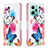 Leather Case Stands Fashionable Pattern Flip Cover Holder B01F for Xiaomi Redmi Note 12 5G Colorful