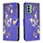 Leather Case Stands Fashionable Pattern Flip Cover Holder B03F for Nokia G22