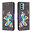 Leather Case Stands Fashionable Pattern Flip Cover Holder B03F for Nokia G22