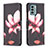 Leather Case Stands Fashionable Pattern Flip Cover Holder B03F for Nokia G22