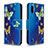 Leather Case Stands Fashionable Pattern Flip Cover Holder B03F for Samsung Galaxy A01 SM-A015