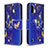 Leather Case Stands Fashionable Pattern Flip Cover Holder B03F for Samsung Galaxy A01 SM-A015