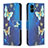 Leather Case Stands Fashionable Pattern Flip Cover Holder B03F for Samsung Galaxy A04E Sky Blue