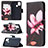 Leather Case Stands Fashionable Pattern Flip Cover Holder B03F for Samsung Galaxy A21s