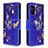 Leather Case Stands Fashionable Pattern Flip Cover Holder B03F for Samsung Galaxy A41