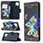 Leather Case Stands Fashionable Pattern Flip Cover Holder B03F for Samsung Galaxy A42 5G