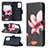 Leather Case Stands Fashionable Pattern Flip Cover Holder B03F for Samsung Galaxy A52 4G