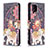 Leather Case Stands Fashionable Pattern Flip Cover Holder B03F for Samsung Galaxy F12
