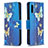 Leather Case Stands Fashionable Pattern Flip Cover Holder B03F for Samsung Galaxy M02