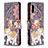 Leather Case Stands Fashionable Pattern Flip Cover Holder B03F for Samsung Galaxy M02