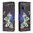 Leather Case Stands Fashionable Pattern Flip Cover Holder B03F for Samsung Galaxy M02s