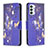 Leather Case Stands Fashionable Pattern Flip Cover Holder B03F for Samsung Galaxy M23 5G